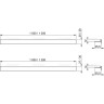 Рейка ALCAPLAST APZ906M/1000 из нержавеющей стали для пола с уклоном, двухсторонняя